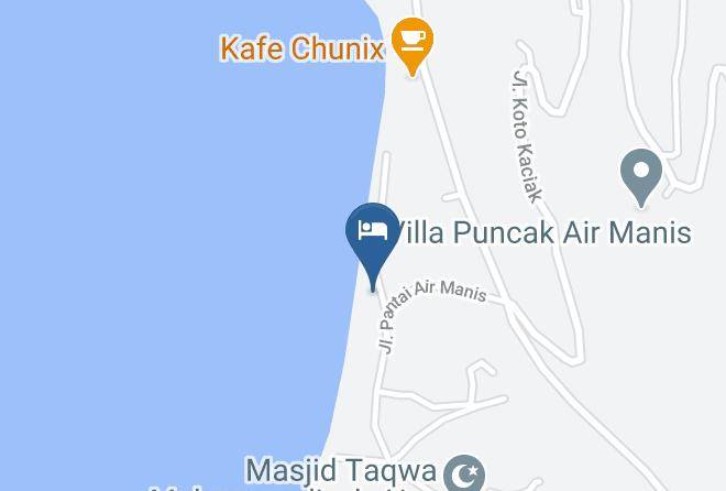 Kota Padang - Victory Beach Losmen Maps