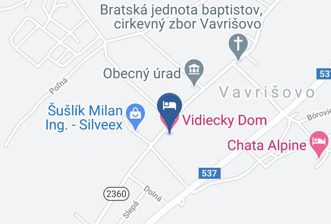 Liptovsky Mikulas - Vidiecky Dom Maps