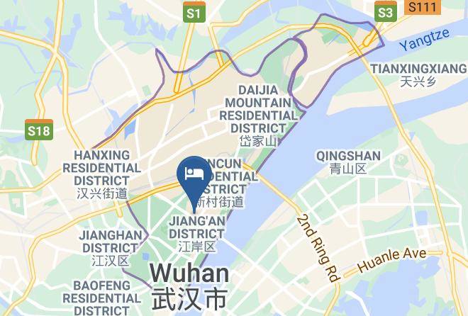 Wuhan - Vienna International Hotel Wuhan Changjiang 2rd Bridge Maps