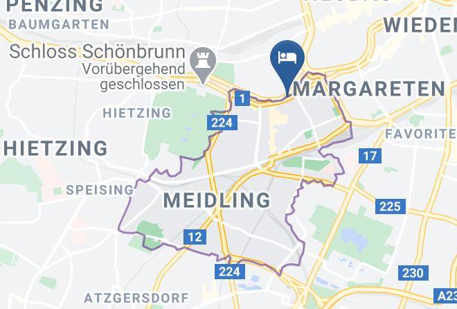 Vienna Meidling - Vienna Senator Flat Langenfeldgasse U4 & U6 Maps