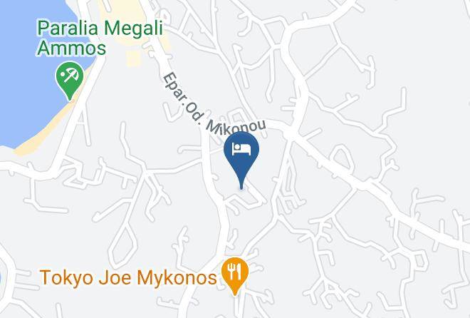 Mykonos - Vienoula's Garden Hotel Maps