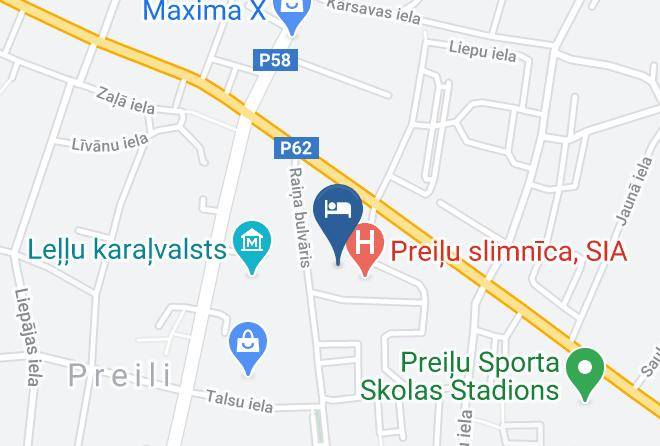 Preili - Viesu Nams Pie Plica Maps