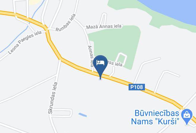 Kuldiga - Viesu Nams Pupa Maps