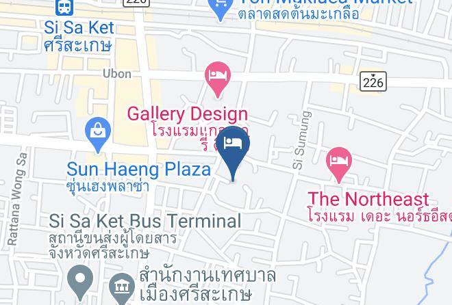 Amphoe Mueang Si Sa Ket - Vijit Nakorn Hotel Sisaket Maps