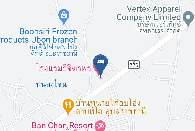 Amphoe Warin Chamrap - Vijitporn Hotel Maps