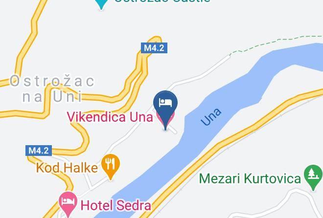 Unsko Sanski - Vikendica Una Maps