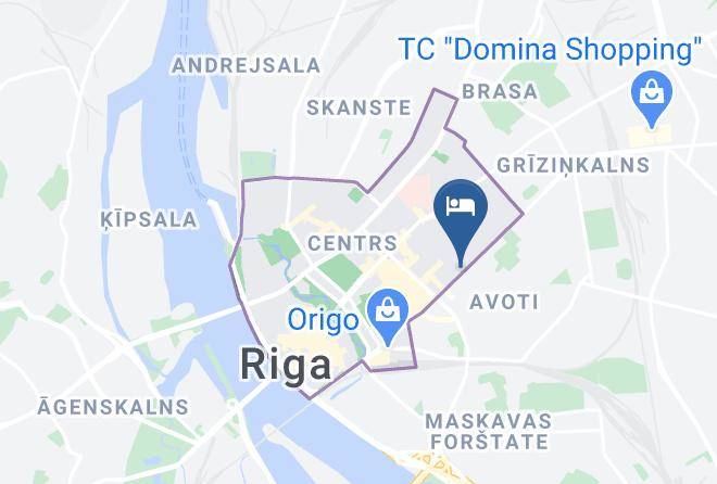 Riga - Viktorija Hotel Maps