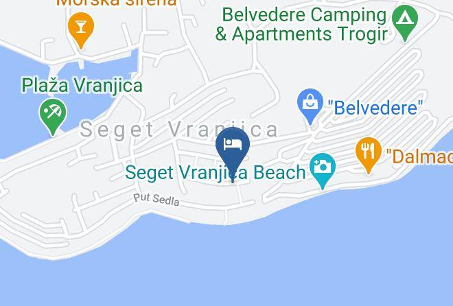 Donji Seget - Hotel Viktorija Maps