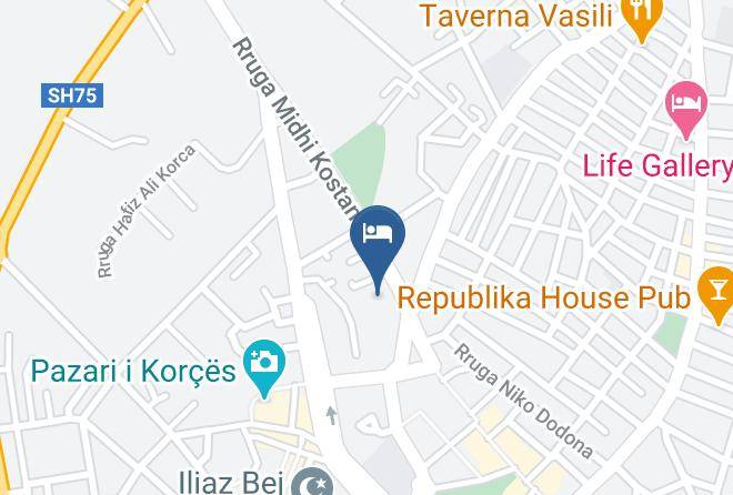 Korce - Vila Adel Maps