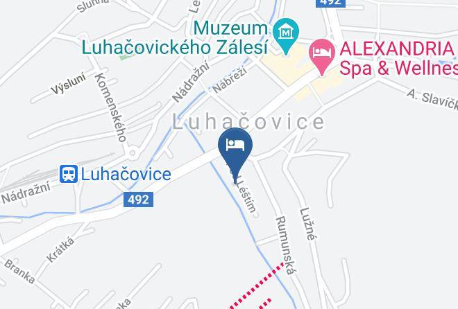 Luhacovice - Vila Alice Maps