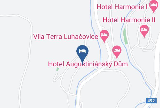Luhacovice - Vila Antoaneta Luhacovice Spa Maps
