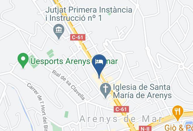 Barcelona - Vila Arenys Hotel Maps