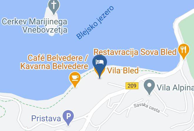 Bled - Vila Bled Restaurant Maps