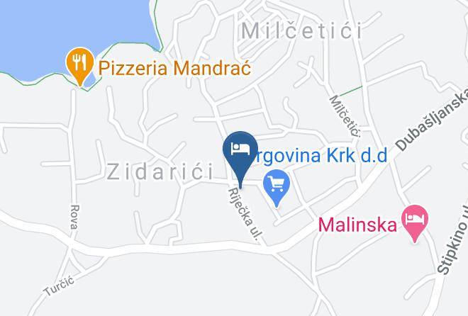 Malinska Dubasnica - Vila Bubi Maps