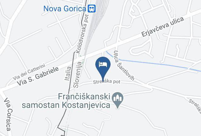 Nova Gorica - Vila Burbonka Studios Pocitniska Hisa S Stirimi Zvezdicami Maps