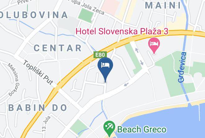 Budva - Vila Channex Maps