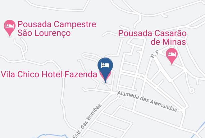 Sao Lourenco - Vila Chico Hotel Fazenda Maps