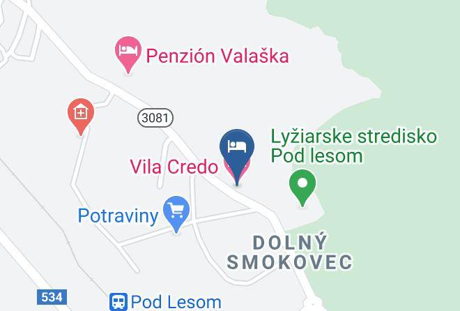Poprad - Vila Credo Maps