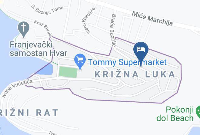 Hvar - Vila Culjak Maps