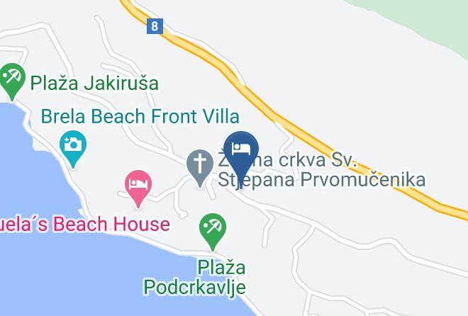 Donja Brela - Vila Eli Maps