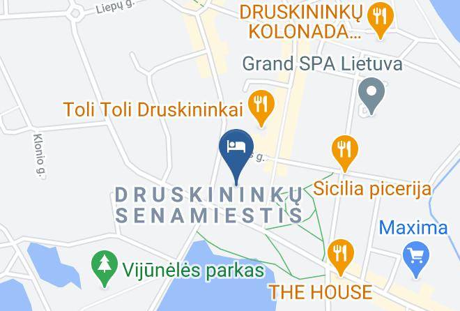 Druskininkai - Vila Evelina Maps