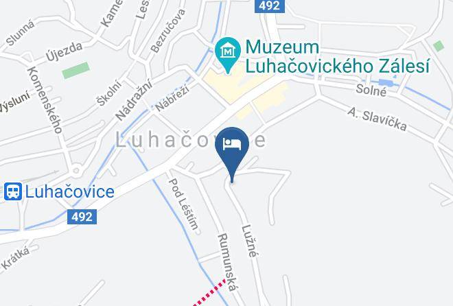 Luhacovice - Vila Evicka Luhacovice Maps