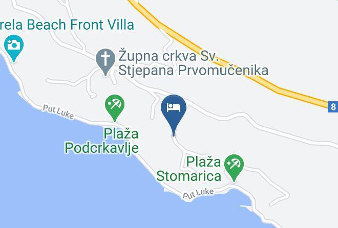 Donja Brela - Vila Filip Maps