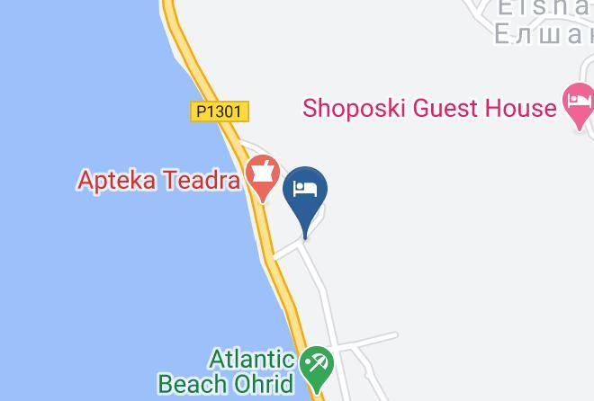 Ohrid - Vila Galeria Pestani Maps