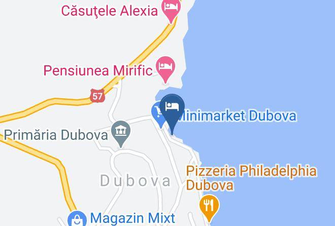 Dubova - Vila Golful Dunarii Maps