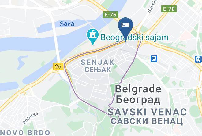 Belgrade City - Vila Gospava Maps