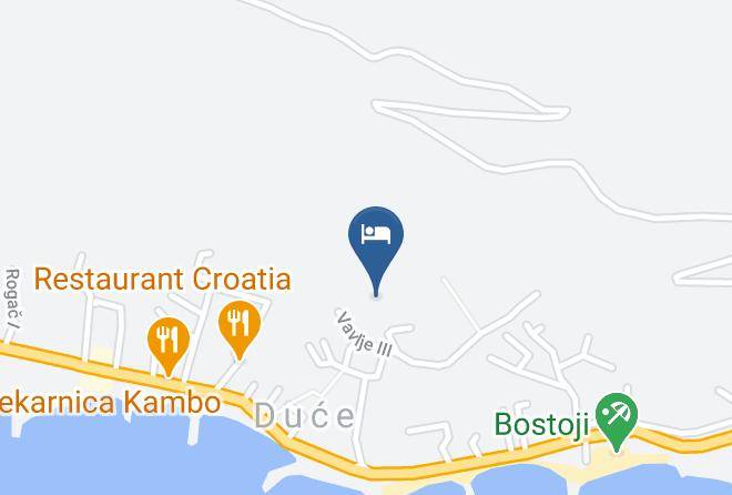 Dugi Rat - Vila Grizelj Maps