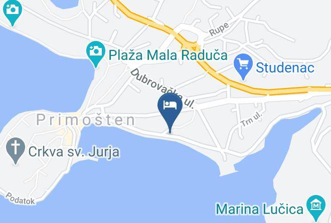 Primosten - Vila Sisa Maps