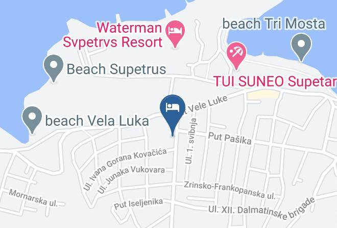 Supetar - Vila Jasna Maps