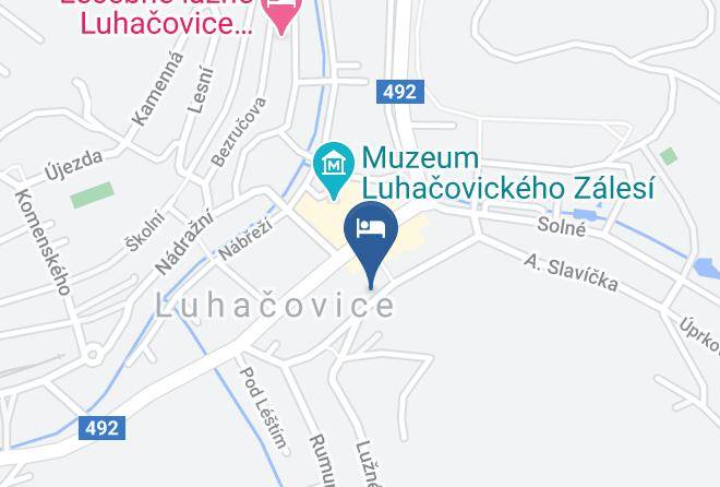 Luhacovice - Vila Jirinka Maps