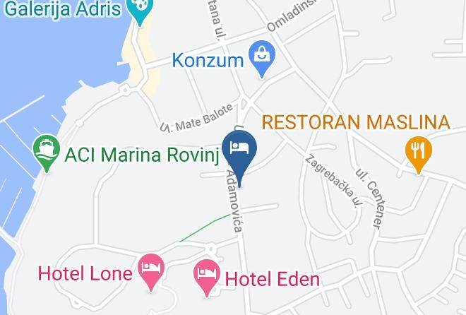 Rovinj - Vila Kristina Maps