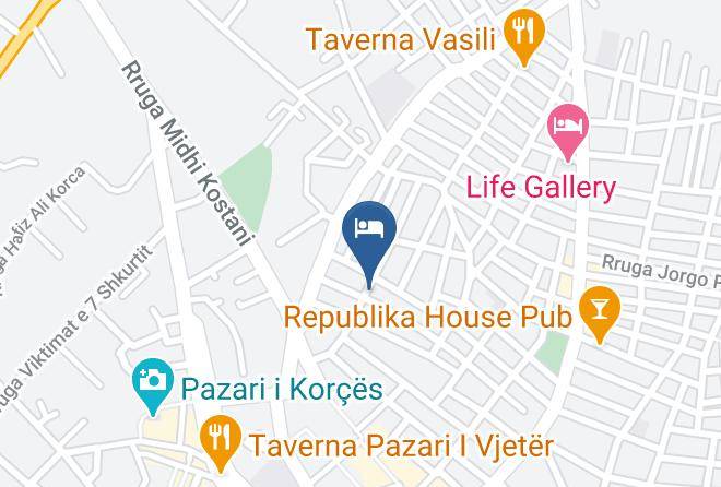 Korce - Vila Leo Luxury Maps