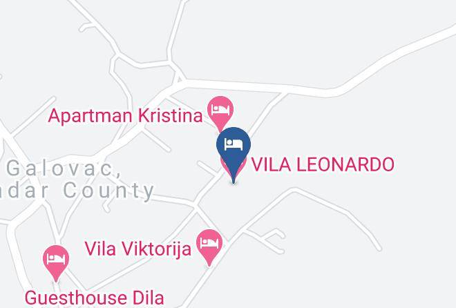 Galovac - Vila Leonardo Maps