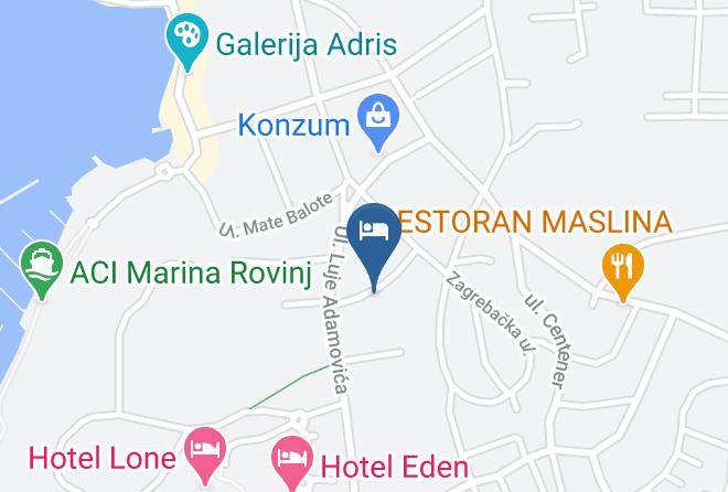 Rovinj - Vila Lili Rovinj Hotel Maps