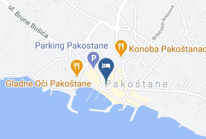 Pakostane - Vila Ljubica Maps