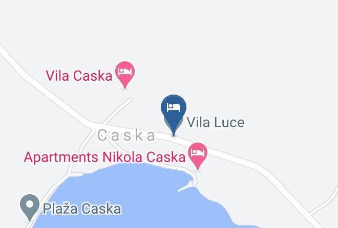 Novalja - Vila Luce Maps