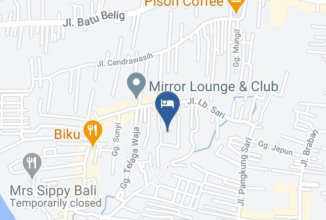 Hotel Vila Lumbung Map