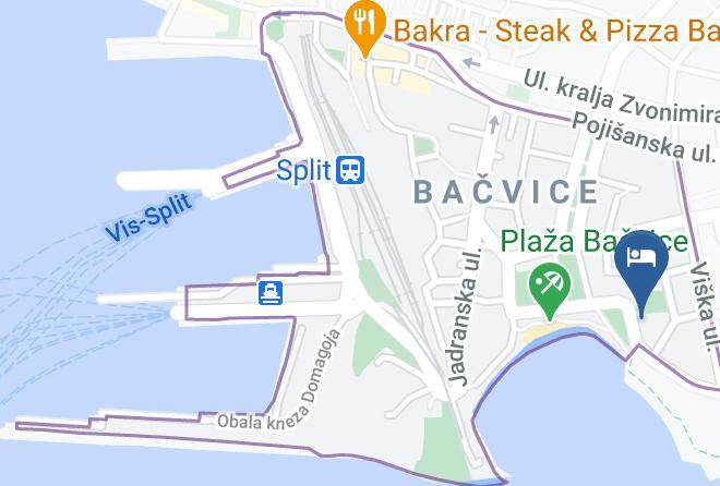 Split - Vila Mikica Maps