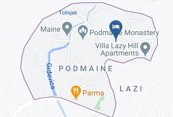 Budva - Vila Milena Maps