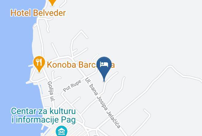 Pag - Vila Murvica Maps