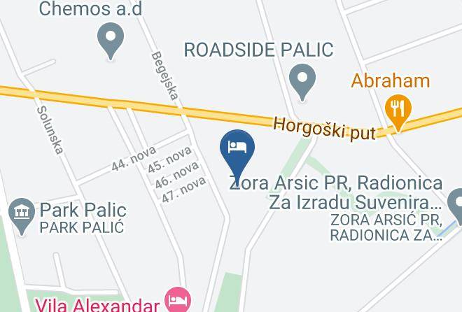 Central Serbia - Vila Nikolas Palic Maps