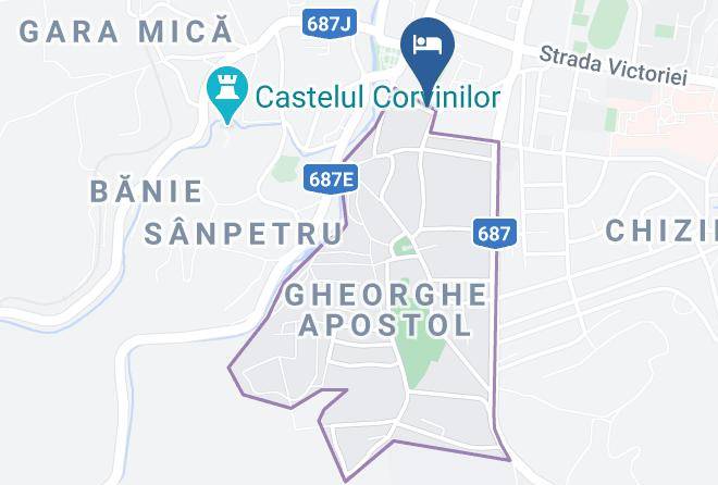 Hunedoara - Vila Orient Maps