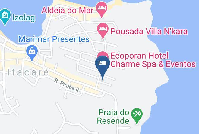 Itacare - Vila Perola Negra Maps