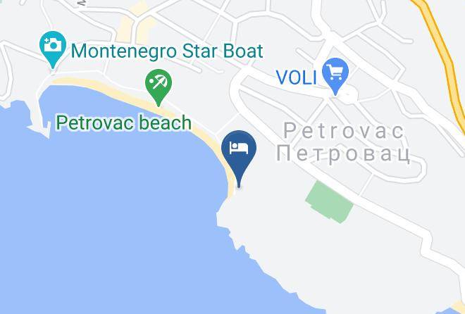 Budva - Vila Petrovac Maps
