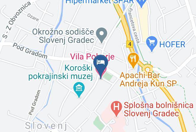 Slovenj Gradec - Vila Pohorje Maps