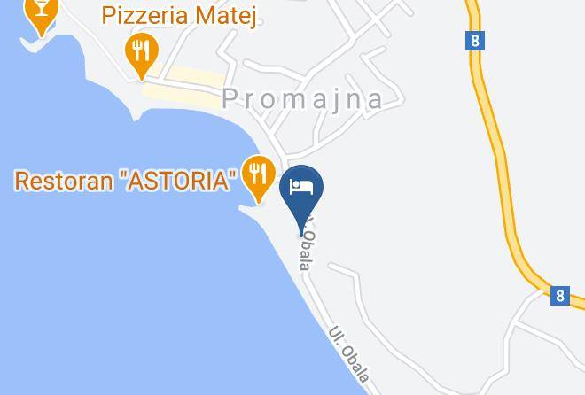 Baska Voda - Vila Promajna 3 Maps